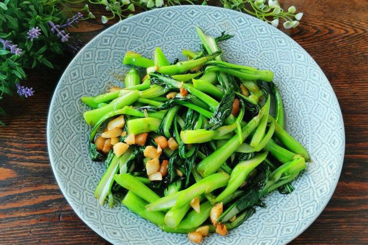 Cải ngọt xào tỏi