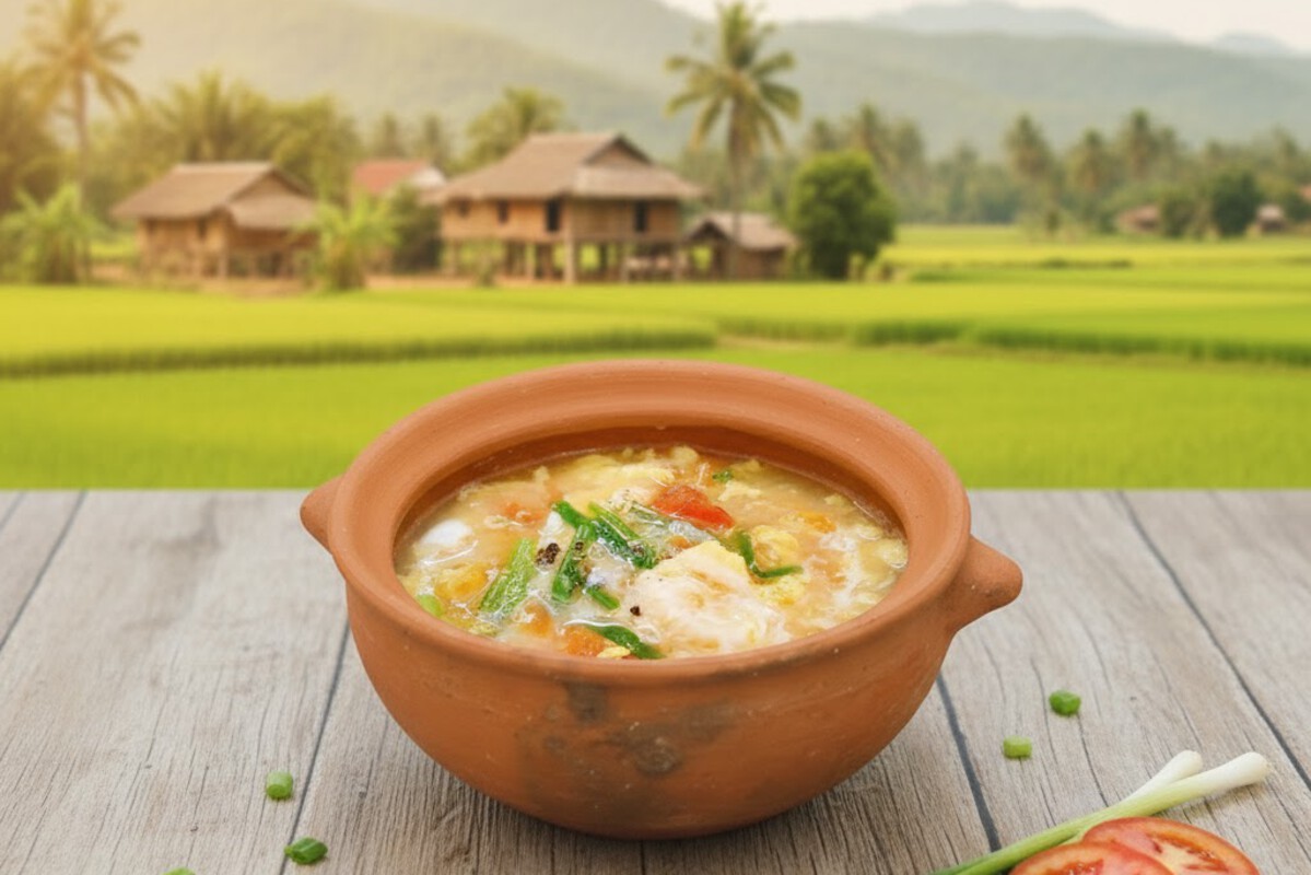 Canh trứng cà chua